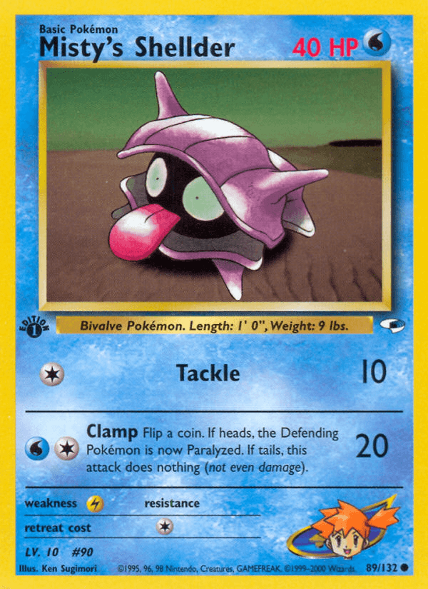 Misty's Shellder — Gym Heroes #89