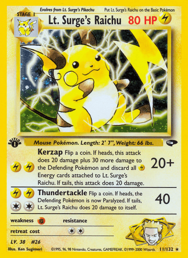 Lt. Surge's Raichu — Gym Challenge #11