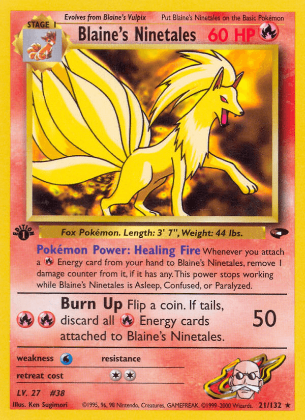 Blaine's Ninetales — Gym Challenge #21