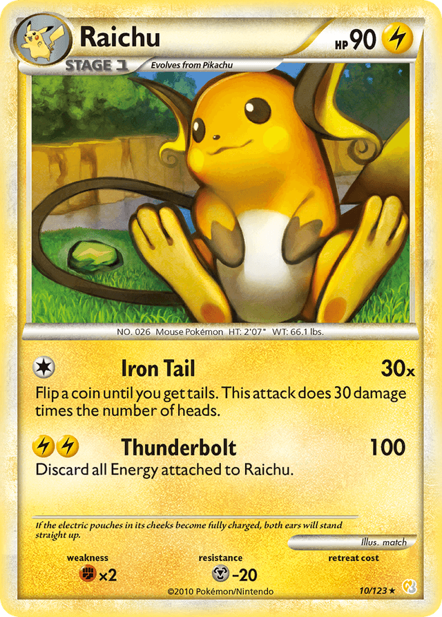 Raichu — HeartGold & SoulSilver #10