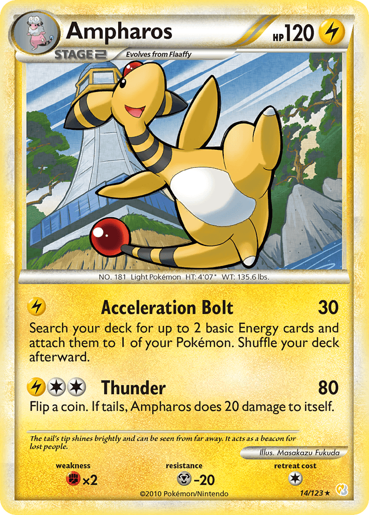 Ampharos — HeartGold & SoulSilver #14