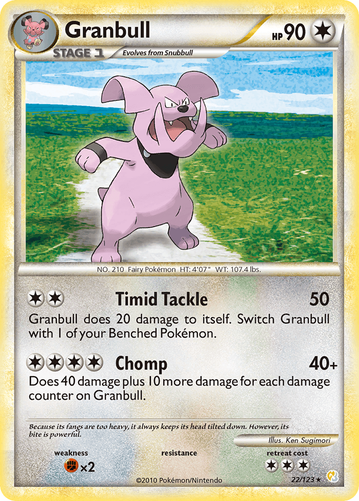 Granbull — HeartGold & SoulSilver #22