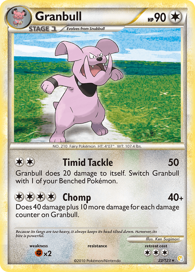 Granbull — HeartGold & SoulSilver #22