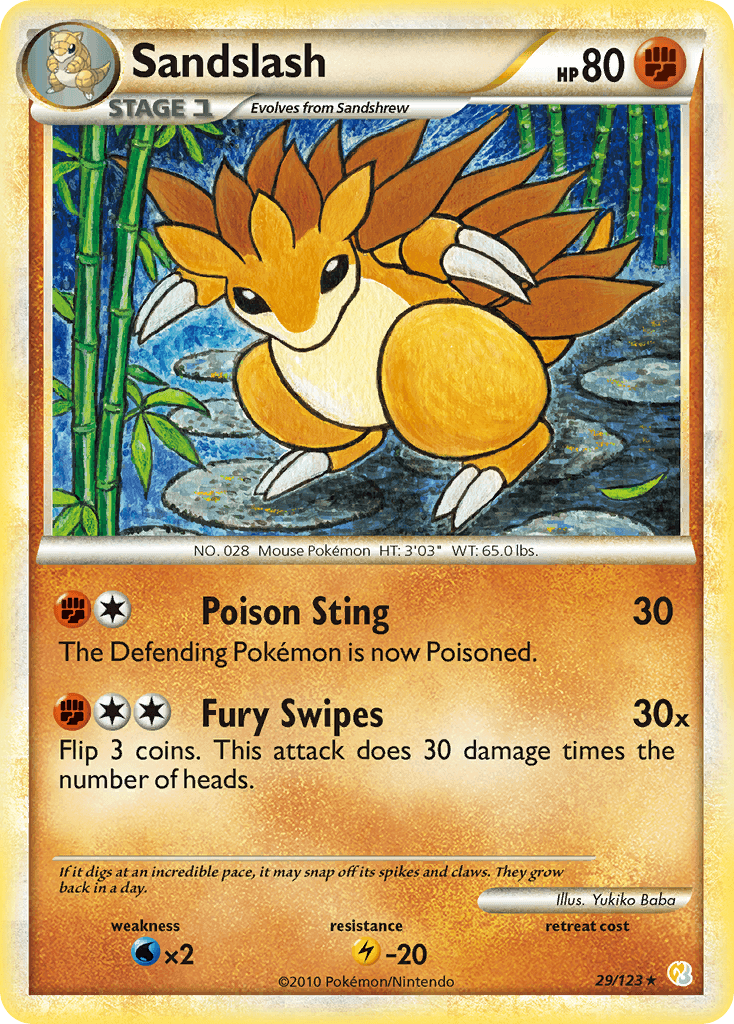Sandslash — HeartGold & SoulSilver #29