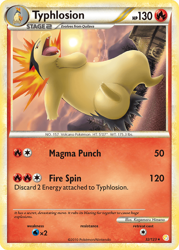 Typhlosion — HeartGold & SoulSilver #32