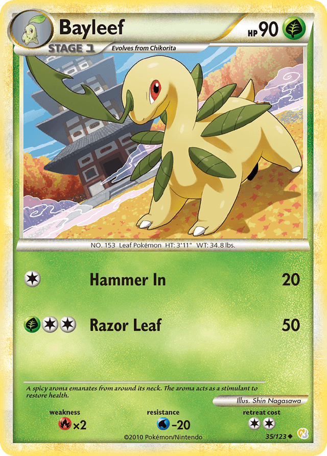 Bayleef — HeartGold & SoulSilver #35