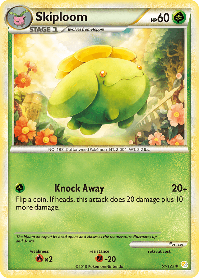 Skiploom — HeartGold & SoulSilver #51