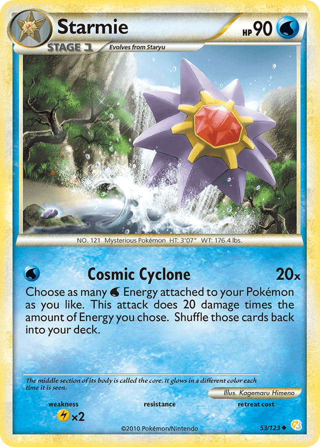 Starmie — HeartGold & SoulSilver #53