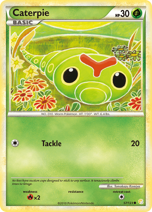 Caterpie — HeartGold & SoulSilver #57