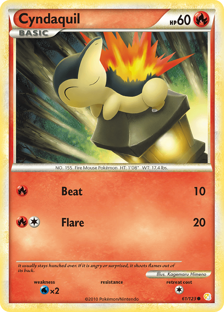 Cyndaquil — HeartGold & SoulSilver #61