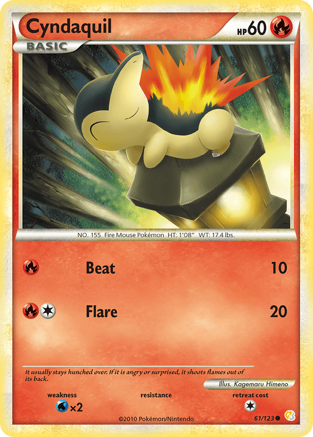 Cyndaquil — HeartGold & SoulSilver #61