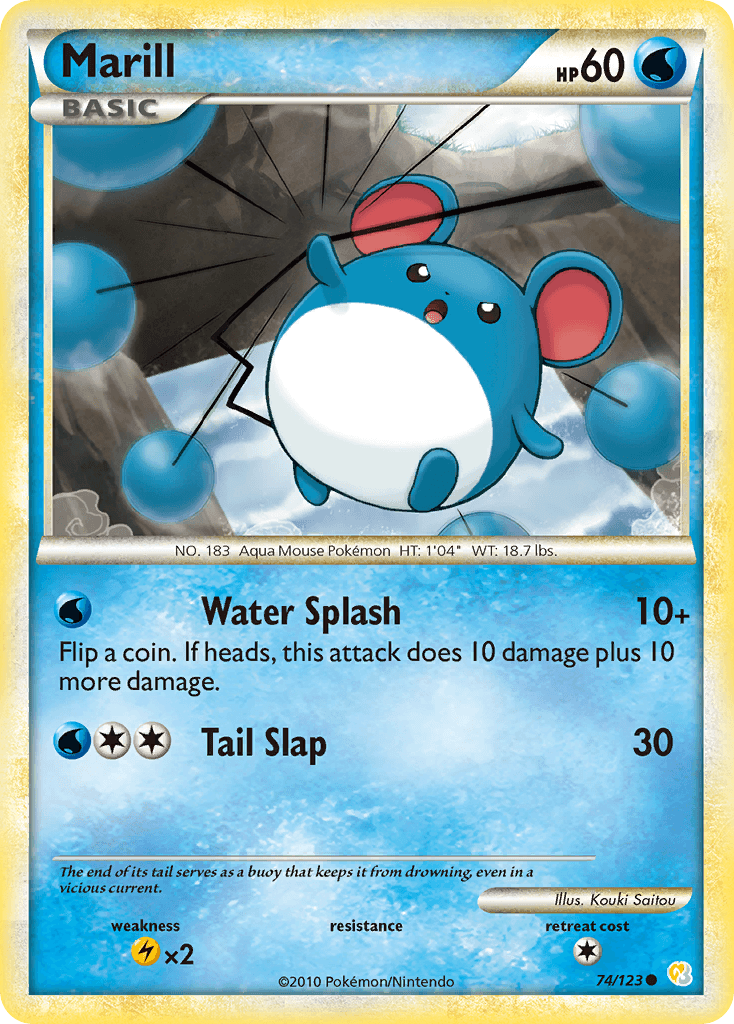 Marill — HeartGold & SoulSilver #74