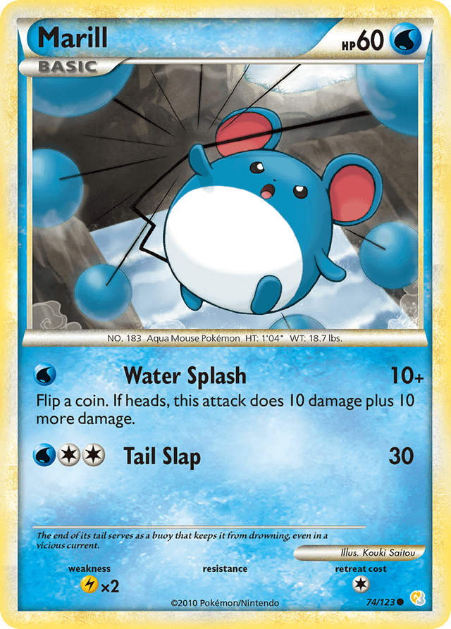 Marill — HeartGold & SoulSilver #74