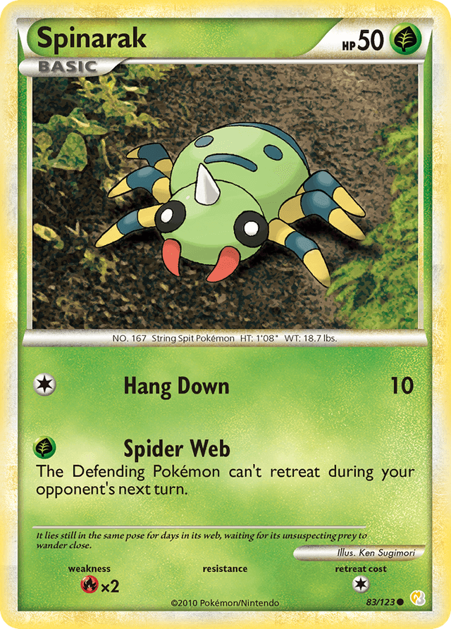 Spinarak — HeartGold & SoulSilver #83