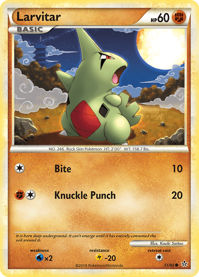 Larvitar — HS—Unleashed #51