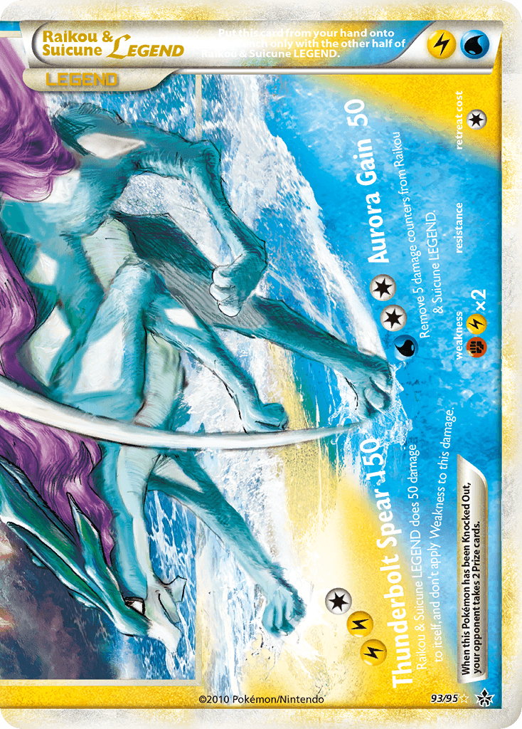 Raikou & Suicune LEGEND — HS—Unleashed #93