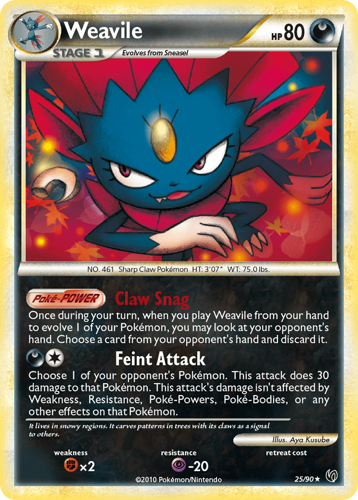 Weavile — HS—Undaunted #25