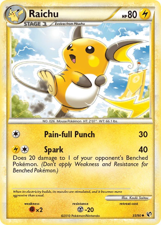 Raichu — HS—Undaunted #33