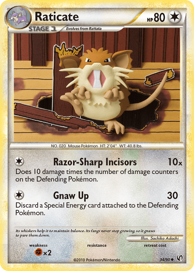 Raticate — HS—Undaunted #34