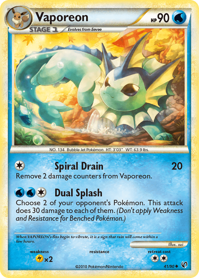 Vaporeon — HS—Undaunted #41