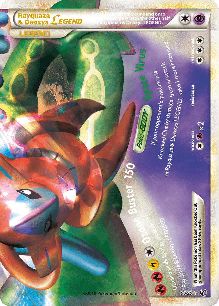 Rayquaza & Deoxys LEGEND — HS—Undaunted #90