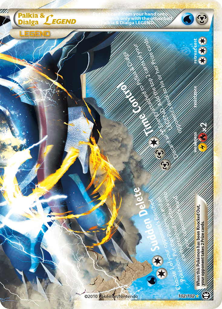 Palkia & Dialga LEGEND — HS—Triumphant #102