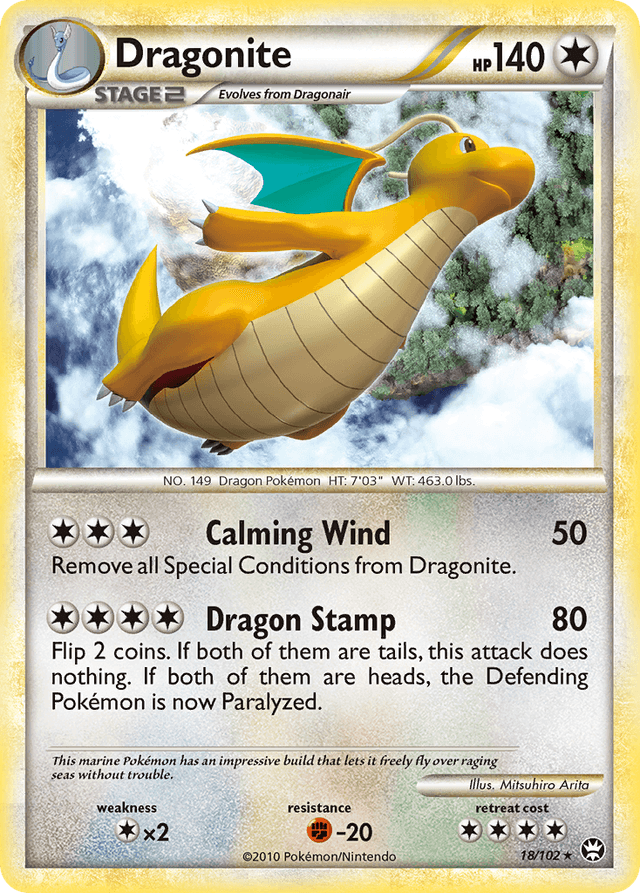 Dragonite — HS—Triumphant #18
