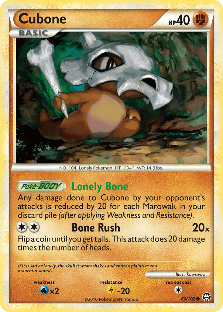 Cubone — HS—Triumphant #60