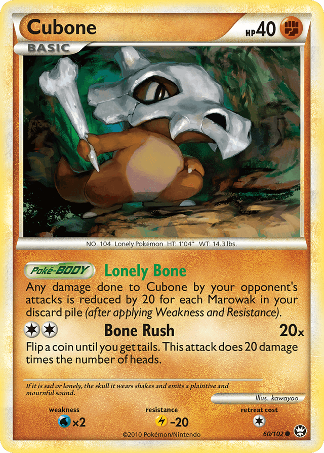 Cubone — HS—Triumphant #60