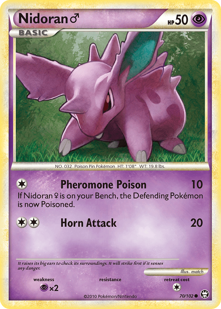 Nidoran ♂ — HS—Triumphant #70