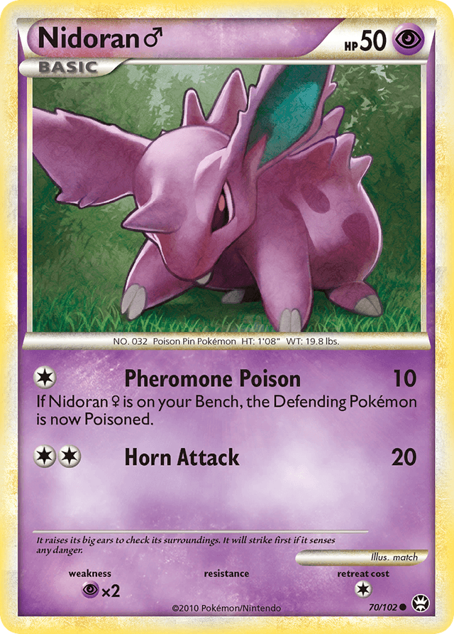 Nidoran ♂ — HS—Triumphant #70