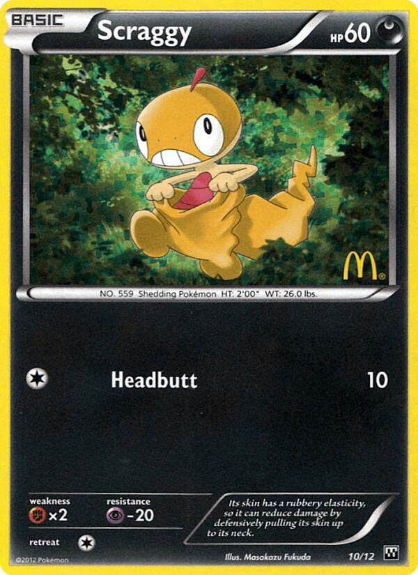 Scraggy — McDonald's Collection 2012 #10