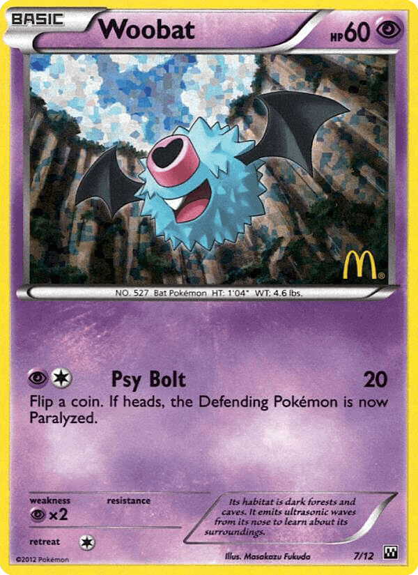Woobat — McDonald's Collection 2012 #7