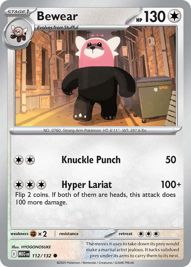 Bewear — Mega Evolution #112