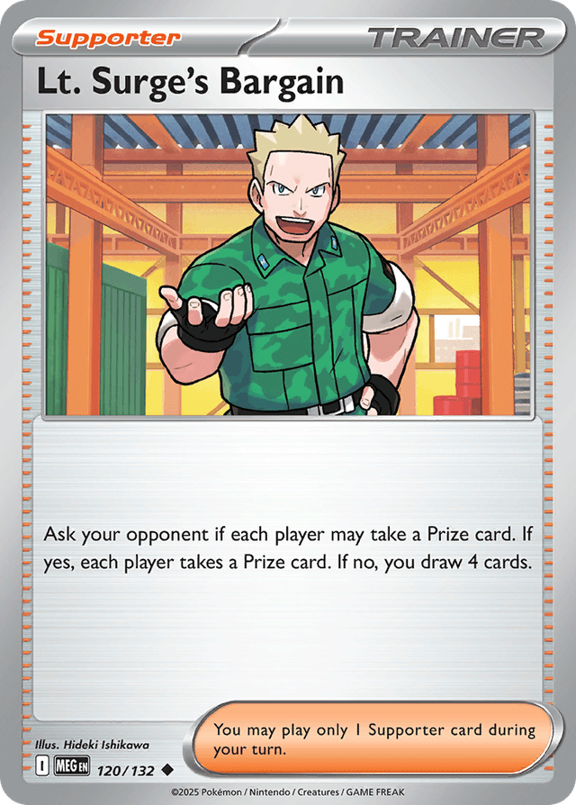 Lt. Surge's Bargain — Mega Evolution #120