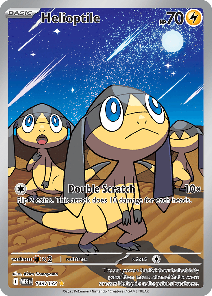Helioptile — Mega Evolution #143