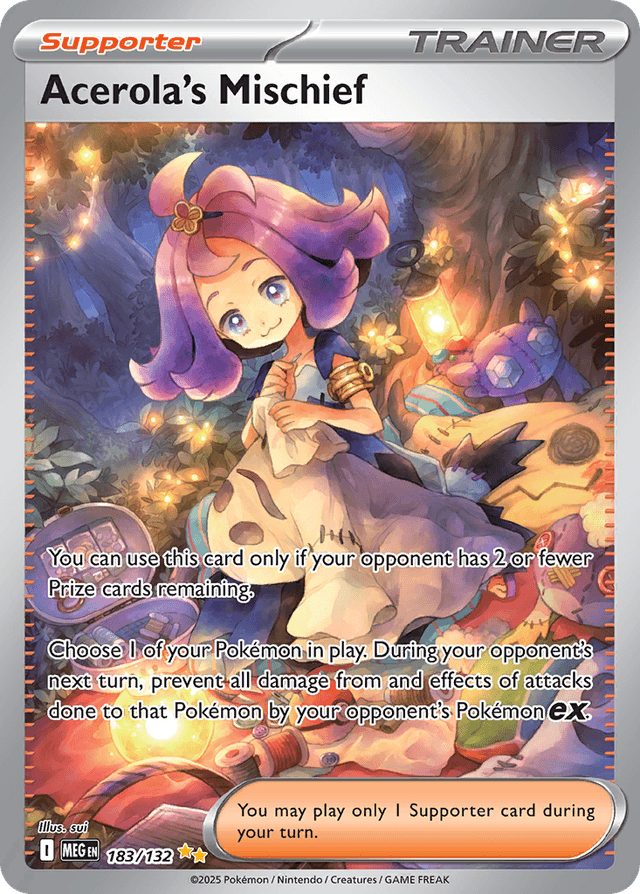 Acerola's Mischief — Mega Evolution #183