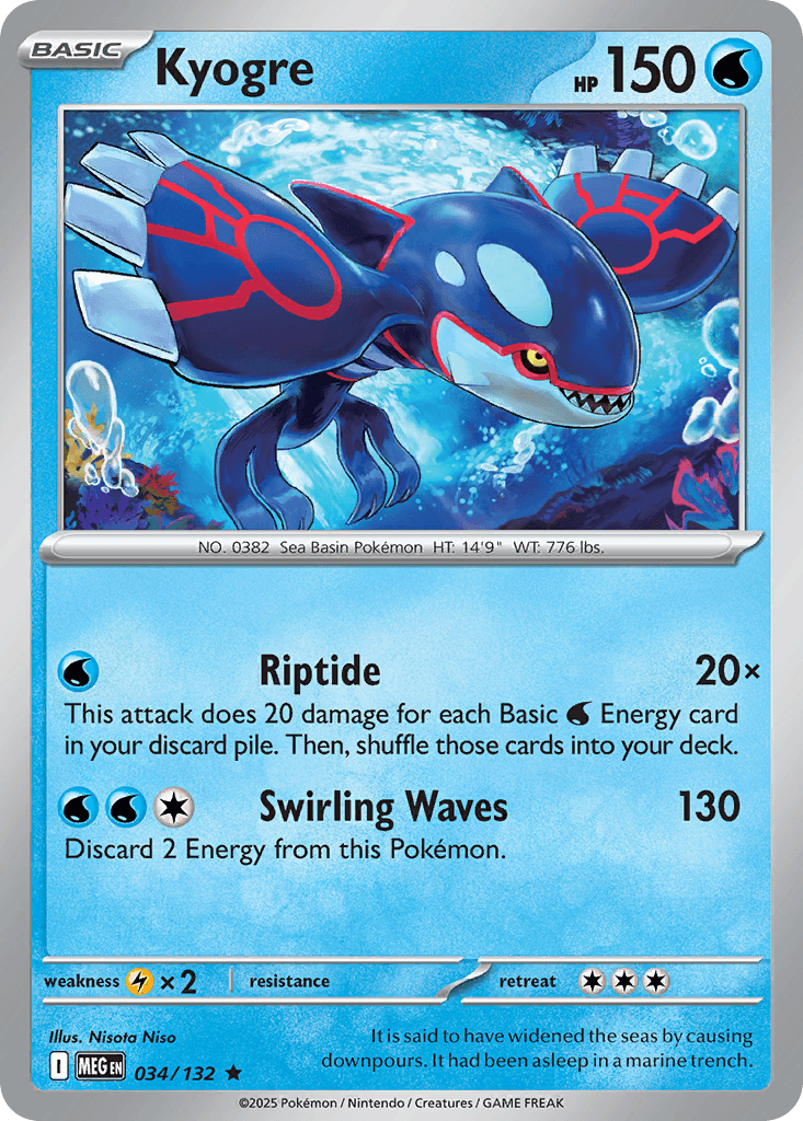 Kyogre — Mega Evolution #34