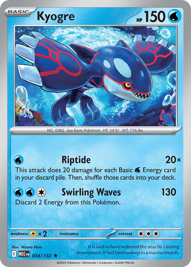 Kyogre — Mega Evolution #34