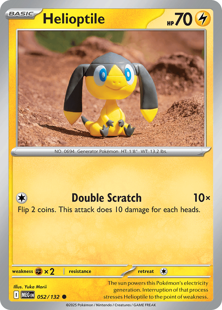 Helioptile — Mega Evolution #52