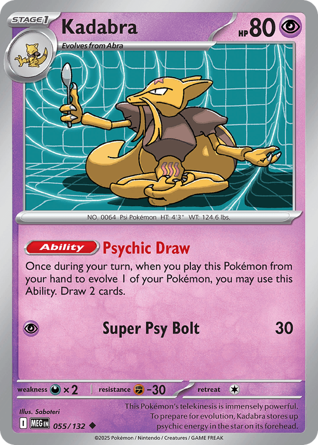 Kadabra — Mega Evolution #55