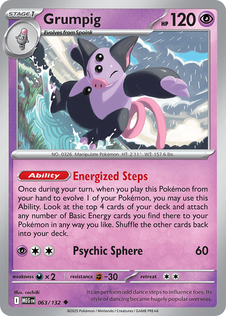 Grumpig — Mega Evolution #63