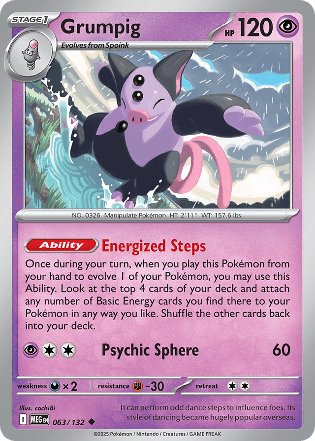 Grumpig — Mega Evolution #63