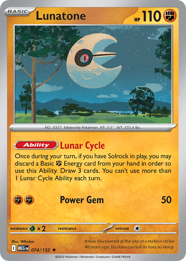 Lunatone — Mega Evolution #74