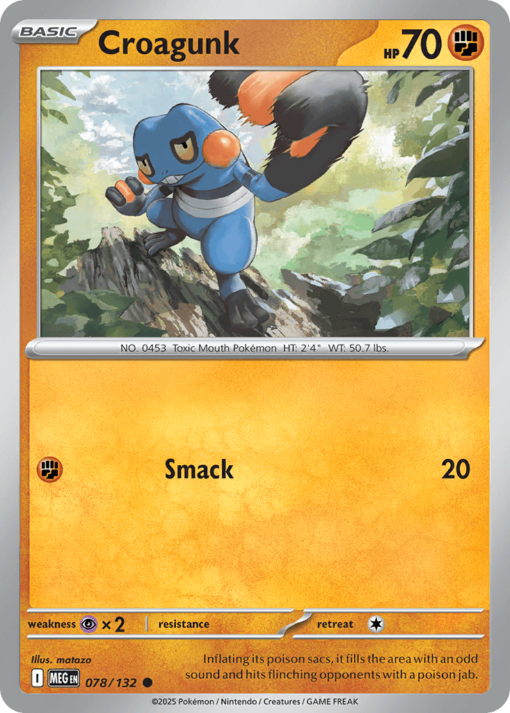 Croagunk — Mega Evolution #78