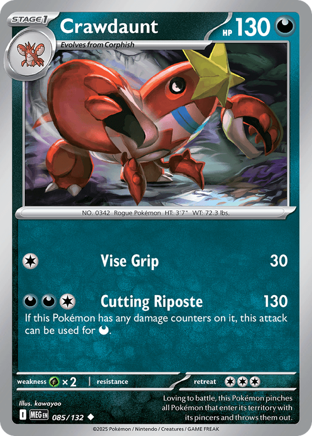Crawdaunt — Mega Evolution #85