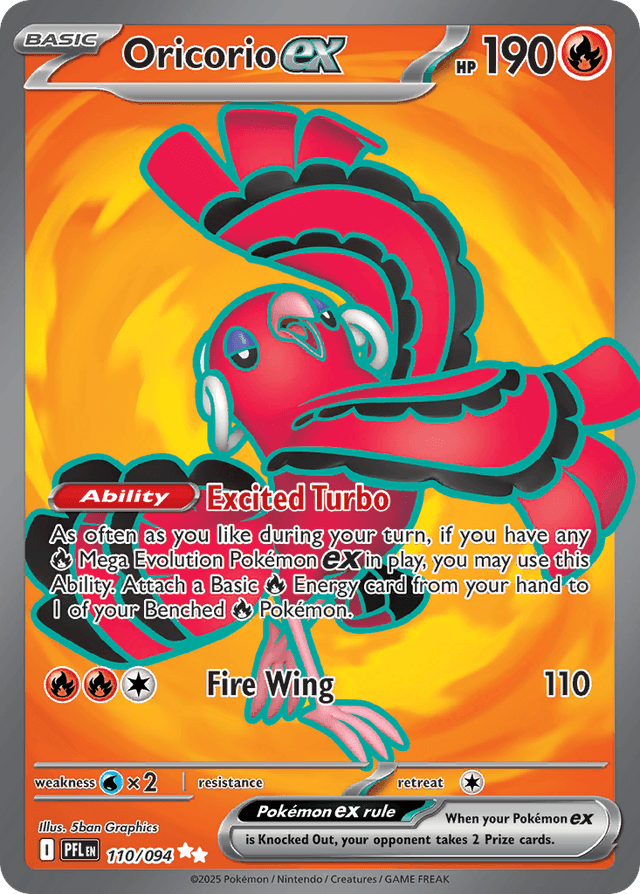 Oricorio ex — Phantasmal Flames #110