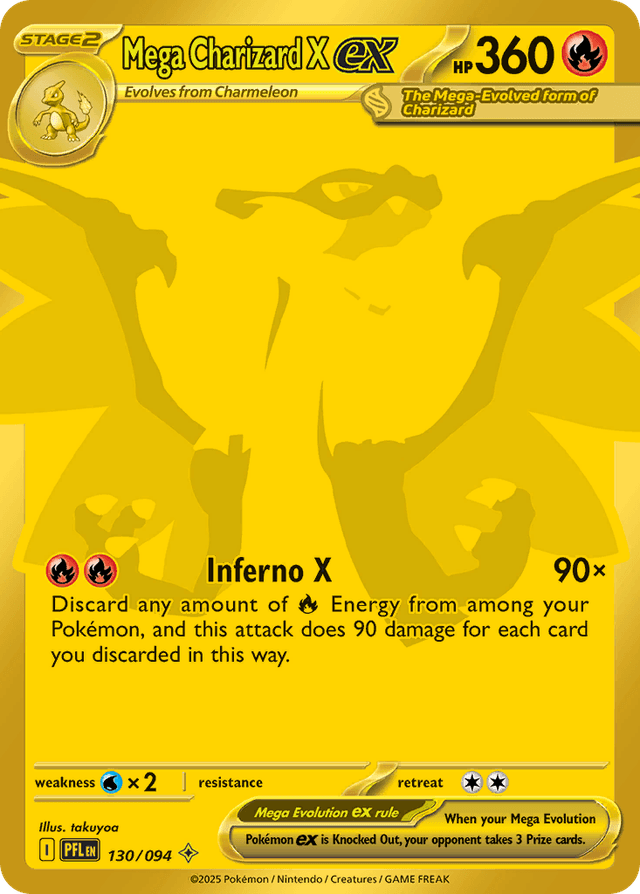 Mega Charizard X ex — Phantasmal Flames #130