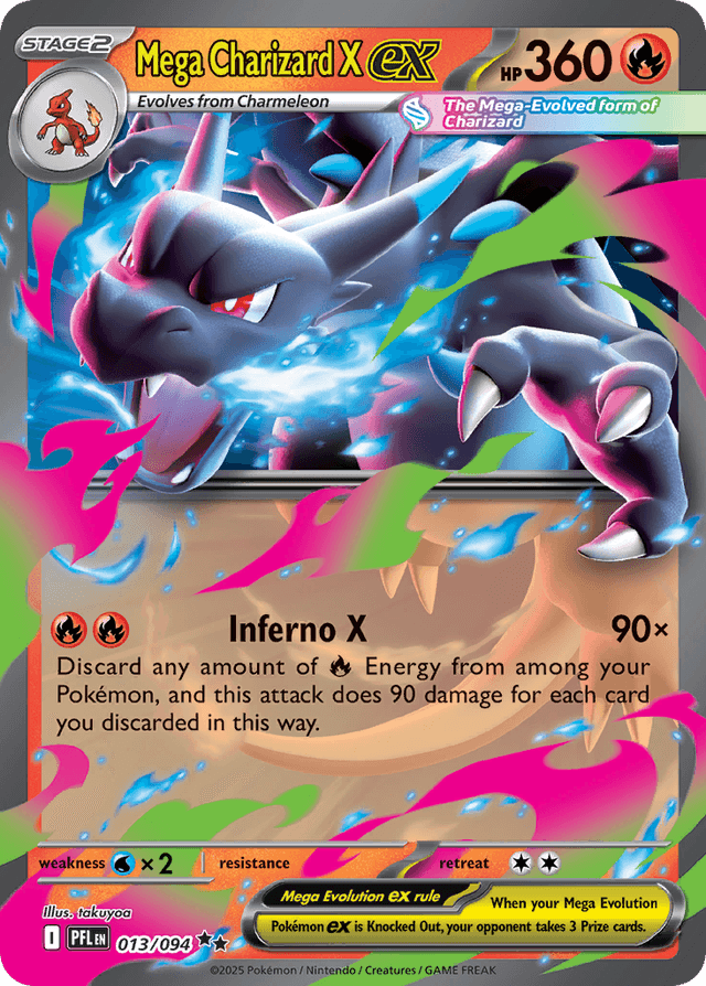 Mega Charizard X ex — Phantasmal Flames #13