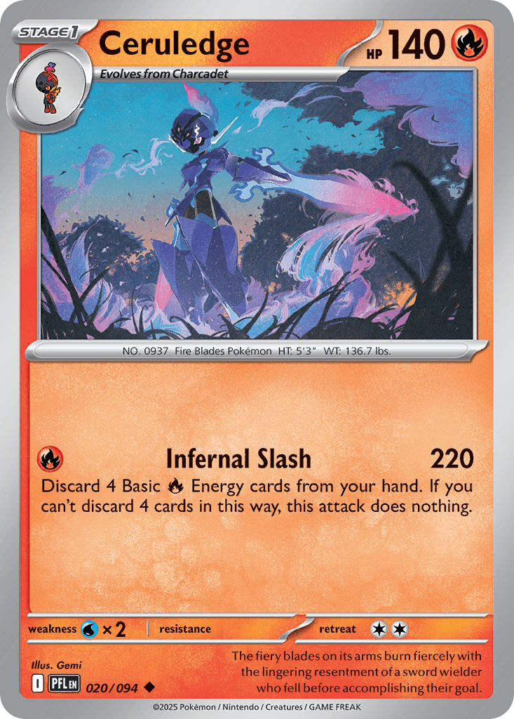 Ceruledge — Phantasmal Flames #20